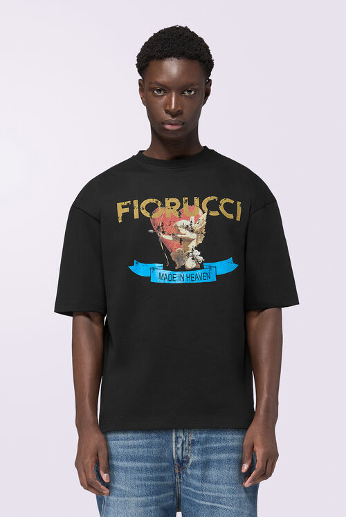 Rock Cupid Logo Relaxed T-Shirt Black